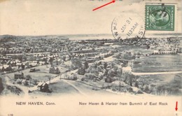 U.S.A. New Haven And Harbor From Summit Of East Rock Connecticut - New Haven