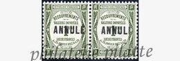 -France Taxe 43 CI 1** Variété "annuli" Tenant à Normal - Specimen