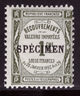 -France Taxe 43 CI 2** Specimen - Specimen