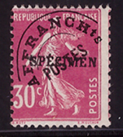 -France Préo 59 CI 1** Specimen - Specimen