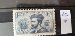 FRANCE Jacque Cartier Yv 297 - Nuovi