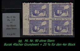 Türkei Rotes Kreuz - Mi. Nr. 90 - Burakl C 56 - Im Postfrischen 4er Block Ohne Stern -RR- - Unused Stamps