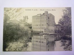 GP 2019 - 1481  ALBIAS  (Tarn-et-Garonne)  :  Le MOULIN  Et  USINE MERLY   1925    XXX - Albias