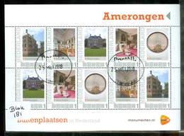 NEDERLAND 2012 * Persoonlijke Postzegels BUITENPLAATSEN * BLOK * AMERONGEN * POSTFRIS GESTEMPELD (181) - Personalisierte Briefmarken