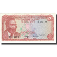 Billet, Kenya, 5 Shillings, 1978-07-01, KM:15, TTB+ - Kenya