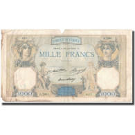 France, 1000 Francs, Cérès Et Mercure, 1937-06-30, TB, Fayette:37.10, KM:79c - 1 000 F 1927-1940 ''Cérès E Mercure''