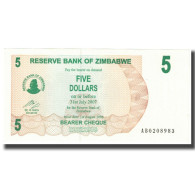 Billet, Zimbabwe, 5 Dollars, 2007, 2007-07-31, KM:38, NEUF - Zimbabwe