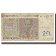 Billet, Belgique, 20 Francs, 1956, 1956-04-03, KM:132a, B - 20 Francs