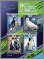 CENTRAL AFRICA 2019 MNH Antarctic Animals Tiere Der Antarktis Animaux De Antarctique M/S - OFFICIAL ISSUE - DH1922 - Faune Antarctique