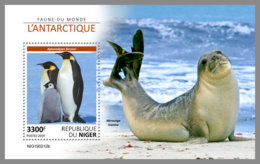 NIGER 2019 MNH Antarctic Animals Tiere Der Antarktis Animaux Antarctique S/S - OFFICIAL ISSUE - DH1922 - Antarctic Wildlife