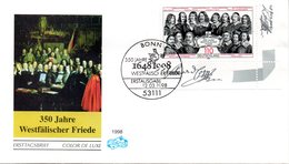 BRD Schmuck-FDC "350 Jahre Westfälischer Friede", Mi. 1979 ESSt 12.3.1998 BONN - FDC: Covers