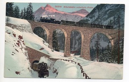 PREDA BERGÜN Brücke Viaduct Albula Bahn Dampflokomotive - Bergün/Bravuogn