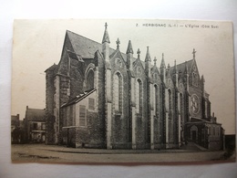Carte Postale Herbignac (44) L'Eglise Coté Sud ( Petit Format Noir Et Blanc Non Circulée ) - Herbignac