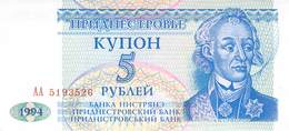 5 Rubel  Transnistrischen Moldauische Republik, UNC - Moldavia