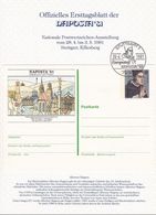 Allemagne Deutschland Germany 1981: ETB NAPOSTA'81 Mit Postkarte "Albertus Magnus" STUTTGART 28.4.1981 EUROPATAG (11993) - Theologians