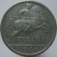 Spain 10 Centimos 1940 VF / XF - 10 Centesimi