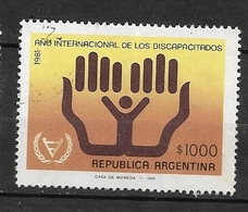 ARGENTINA              1981 International Year Of Disabled People  Ø - Oblitérés