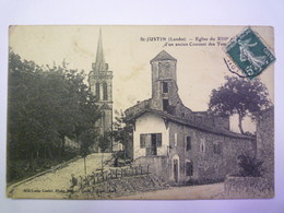 GP 2019 - 1497  SAINT-JUSTIN  (Landes)  :  Eglise Du XIIIè Siècle   XXX - Other & Unclassified