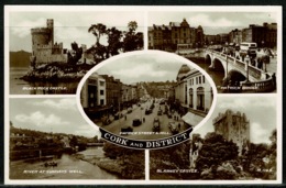 Ref 1297 - Real Photo Multiview Postcard - Patrick Street & Bridge Cork Ireland Eire - Cork