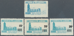 Algerien: RAILWAY PARCEL STAMPS: 1930's/1940's (ca.), Accumulation With 13 Different Railways Stamps - Neufs