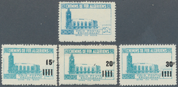 Algerien: RAILWAY PARCEL STAMPS: 1930's/1940's (ca.), Accumulation With 13 Different Railways Stamps - Nuovi