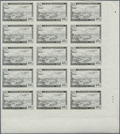 Algerien: 1946, Airmails, 5fr.-40fr. Imperforate, 15 Complete Sets In Multiples, Mint Never Hinged. - Neufs