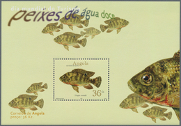 Angola: 2001, FRESH-WATER FISH, Investment Lot Of 500 Souvenir Sheets MNH (Mi.no. Bl. 96 Cat. Val. 3 - Angola