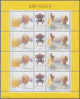 Angola: 2003 „25 YEARS PONTIFICATE OF POPE JOHN II“ Miniature Sheet, Investment Lot Of 500 Copies Mi - Angola