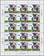 Angola: 2004, 100 YEARS OF FIFA, Investment Lot Of More Than 4000 Copies In Sheets Of 15 Stamps Each - Angola