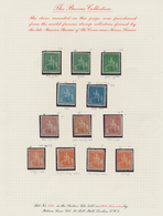 Barbados: 1861/1870 (ca.), Petty Mint Collection Of The "Seated Britannia" Issue, Neatly Arranged On - Barbades (1966-...)