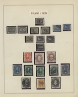 Brasilien: 1844-1920, Collection On Old Album Pages Containing Classic Imperf And Perf Issues, Sc.7, - Used Stamps