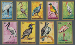 Burundi: 1965;1979, Lot Of 3433 IMPERFORATE Stamps BIRDS MNH, Mostly Mi.no. 158/166 And A 15 Sets No - Collezioni