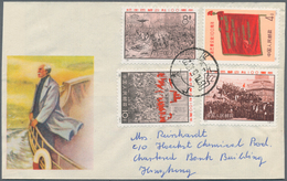 China - Volksrepublik: 1971, Paris Commune Set, Four Covers To Hong Kong: Full Set, 8f. Single, 10 S - Andere & Zonder Classificatie