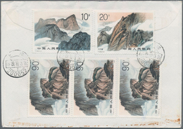 China - Volksrepublik: 1980/2005 (ca.), Holding Of Apprx. 230 Covers/cards, Comprising Airmail Cover - Other & Unclassified