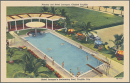 Dominikanische Republik: 1949 Complete Set Of 15 Unused Postal Stationery Postcards 9 C Violet On Wh - Dominicaanse Republiek