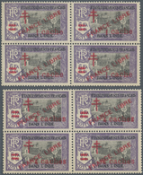 Französisch-Indien: 1943, FRANCE LIBRE Overprints, 1ca. (33) And 4ca. (35), Mint Never Hinged. Maury - Gebraucht