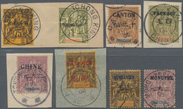 Französisch-Indochina - Postämter In Südchina: 1902/1906, Attractive Collection With Ca.90 "allegory - Sonstige & Ohne Zuordnung