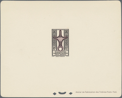 Ghadames: 1949, Cross Of Agadem, 4fr. To 100fr., Complete Set Of Ten Values Each As Epreuve De Luxe. - Other & Unclassified