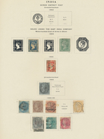 Indien: 1854/1956, Mint And Used Collection In A Scott Album, From Some Classic Issues, QV-KGV High - 1854 East India Company Administration