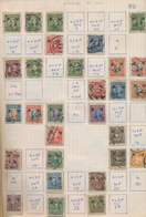 Japanische Besetzung WK II - China: 1940/45, Almost Exclusively Used Collection Mounted On Self-crea - 1941-45 Noord-China