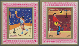 Jemen: 1982, Olympic Games Moscow, 25f. To 125f., 25 Complete Sets Of Six De Luxe Sheets Each. Miche - Yemen