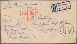 Malaiische Staaten: 1953/61 (ca.), 57 Registered Covers (inc. AR, Express) With Franks (almost Only - Federated Malay States