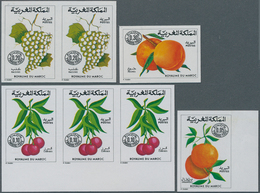 Marokko: 1973/1981, Lot Of 17.220 IMPERFORATE (instead Of Perforate) Stamps And Souvenir Sheets MNH, - Used Stamps