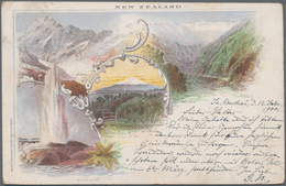 Neuseeland: 1900-1950's Ca.: About 70 Covers, Postcards, Postal Stationery Items And FDCs, Including - Briefe U. Dokumente