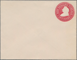 Neuseeland - Ganzsachen: 1876/1990 (ca.), Accumulation With About 290 Mostly Different Postal Statio - Postwaardestukken