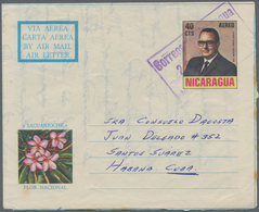 Nicaragua - Ganzsachen: 1878/1985 (ca.) AEROGRAMMES Accumulation Of Ca. 600 Mostly Unused With Some - Nicaragua