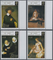 Niue: 1990, 150 Years Of Stamps Complete Set Of Four With Different Rembrandt Paintings In A Lot Wit - Niue