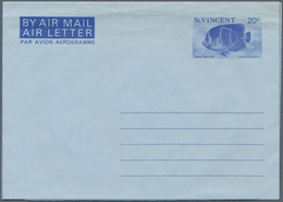 St. Vincent: 1951/90 (ca.) AEROGRAMMES Ca. 153 Airletters Mostly Unused Different Types, Different W - St.Vincent (1979-...)