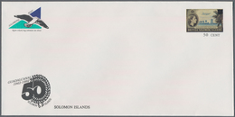 Salomoninseln: 1992/1999 (ca.), Accumulation With About 145 PRE-STAMPED ENVELOPES In Six Different T - Isole Salomone (...-1978)