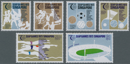 Singapur: 1973, SEAP Games Complete Set Of Six In A Lot With Approx. 450 Sets Mostly In Larger Block - Singapur (...-1959)